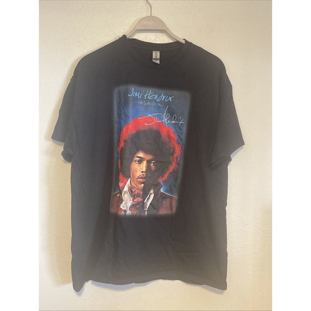 Jimi Hendrix Black T Shirt Both Sides Of The Sky Size Extra Large‎
